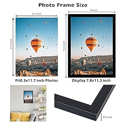 JCJMY 8.3x11.7 A4 Picture Frame Set of 6 for Wall
