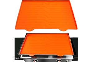 RXSIAT 36 Inch Silicone Griddle Mat for Blackstone Griddle, Heavy Duty Food Grade Silicone Mat, Protect Griddle from Rodents, Insects, Debris, and Rust, All Season Cooking Protective Cover Orange