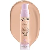 NYX PROFESSIONAL MAKEUP Bare With Me Concealer Serum, Concealer Makeup For Up To 24Hr Hydration - Vanilla