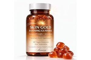Skin Gold Tanning 𝐆𝐮𝐦𝐦𝐢𝐞𝐬 for Women & Men, Self Daily Tanning 𝐆𝐮𝐦𝐦𝐢𝐞𝐬 for a Sun-Kissed Appearance