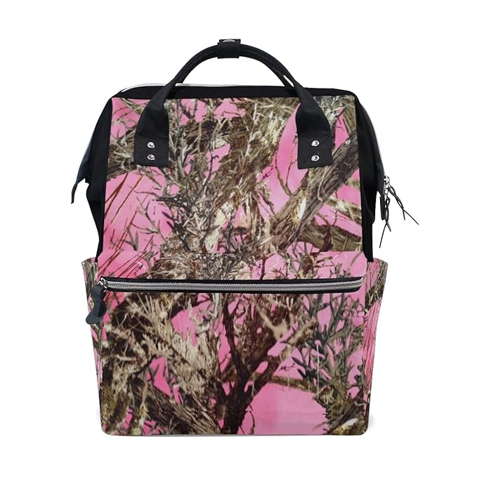 pink camo diaper bag backpack