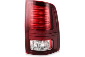 LED Tail Lights Compatible with 2013-2018 Ram 1500,2014-2018 Ram 2500&3500 Rear Taillight with Blub Brake Lamp Assembly Red L