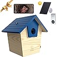 Qidoubird Smart Birdhouse with Camera, 2.4G WiFi Bird Watching Camera Night Vision, Wood Birdhouse Camera Auto Capture Bird Videos & Real Time Notify, Best for Bird Lovers