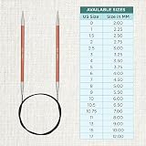 KnitPro Zing Fixed Circular Needles 24in 60cm 5.50mm Brand New view 4