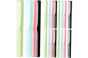 TOPPERFUN 20pcs Dual-ended Hair Cutting Combs Bulk with Fine Wide Teeth Portable Lightweight Pocket Comb Kit