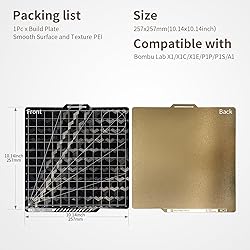 Compatible with Bambu Lab A1 Build Plate, Double