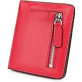 AINIMOER Small Leather Wallet for Women, Ladies Credit Card Holder RFID Blocking Women's Mini Bifold Pocket Purse