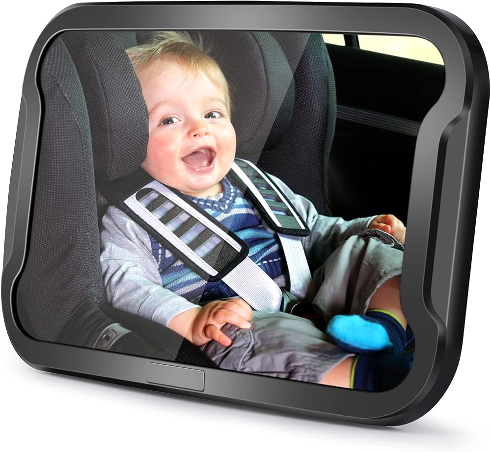 Vinabo Baby Car Mirror Unbreakable 360° Adjustable Rear View Safety