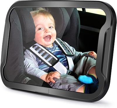 Vinabo Baby Car Mirror Unbreakable 360° Adjustable Rear View Safety