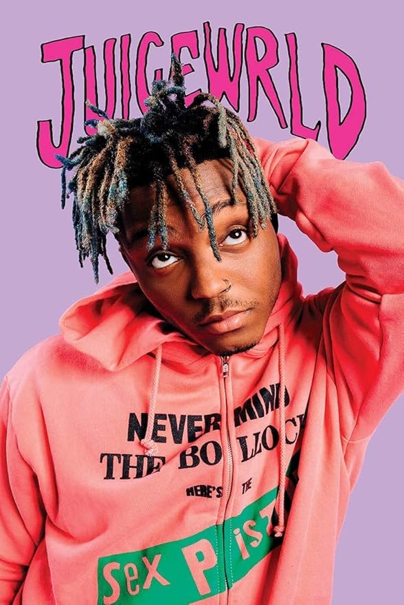Juice WRLD Pink Hoodie Hip Hop Poster (16 x 24 inches) Amazon.ca Home & Kitchen