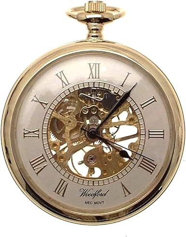 Amazon.com: Reproduction of Classic Mechanical Pocket Watch Gold Plated