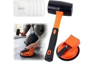 Floor Gap Fixer, Laminate Floor Gap Repair Tool, Floor Gap Fixer Tool Set Includes Heavy Duty Aluminum Suction Cup and Fiberg