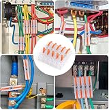 flintronic 34Pcs Wire Connectors 2 Pin Peel-free Push-Type Quick Splice 18-22AWG view 7