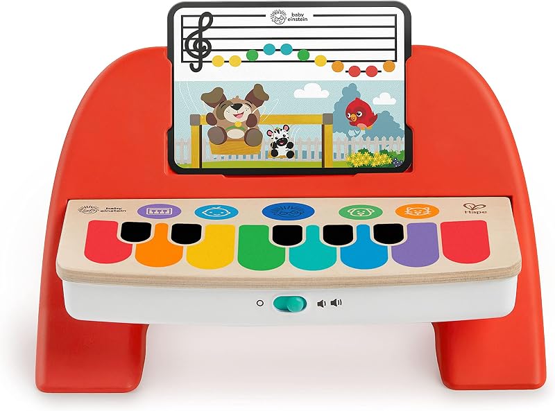 Baby Einstein Cal’s First Melodies Magic Touch Piano Wooden Toy 6 Melodies