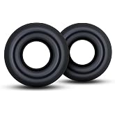 Eden Oversized Cock Rings - 2 Pack Thick Stretchy Penis Ring for Men - Performance Erection Ring for Male Pleasure - Adjustable Cockring &amp; Testicle Toy Adult Sex Toy for Couples - Bold Black C-Rings