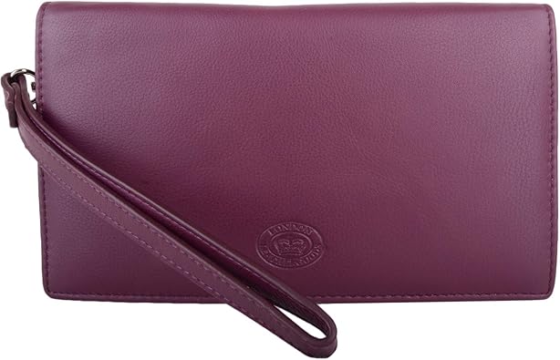 aubergine clutch bag