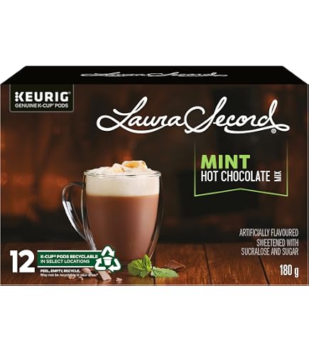 Amazon.com: Laura Secord Mint Hot Chocolate Mix for Keurig K-cup