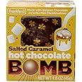 Frankford Salted Caramel Hot Chocolate BOMB, Individually wrapped, Melting Milk Chocolate Ball with mini Marshmallows Inside, Net weight 1.6 oz, Easter Basket Stuffers for Kids Girls Boys Teens Adults