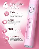 TEETHEORY Rotating Electric Toothbrush with 8 Heads 4 Modes Pink view 6