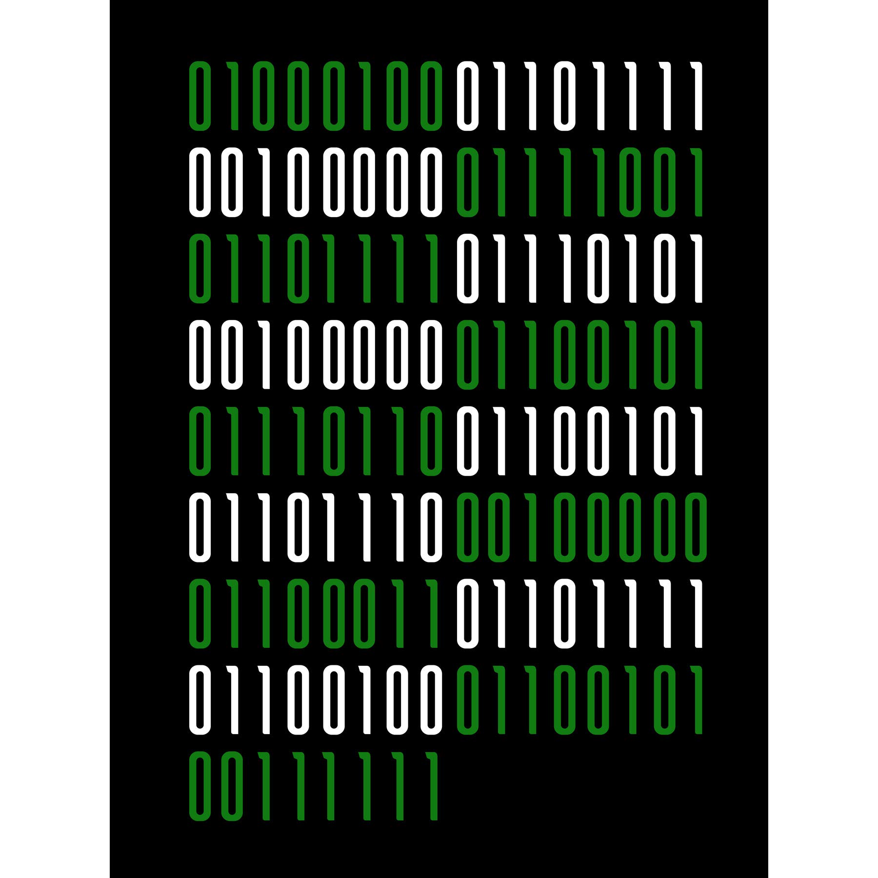 Artery8 Binary Do You Even Code Geek Nerd Humour Quote Premium Wall Art Canvas Print 18X24 Inch