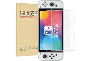 Rvciby 2-Pack Matte Tempered Glass Screen Protector for Switch OLED Model 2021 [7 Inch]，Anti Glare, Anti Scratch, Bubble Free