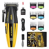 VGR 285 Fresh Fade Hair Clippers for Men, 9000RPM Professional Barber Clippers for Hair Cutting, Cordless Small Hair Trimmer Lightweight Versatile Barber Kit with 6 Magnetic Guide Combs, LED Display