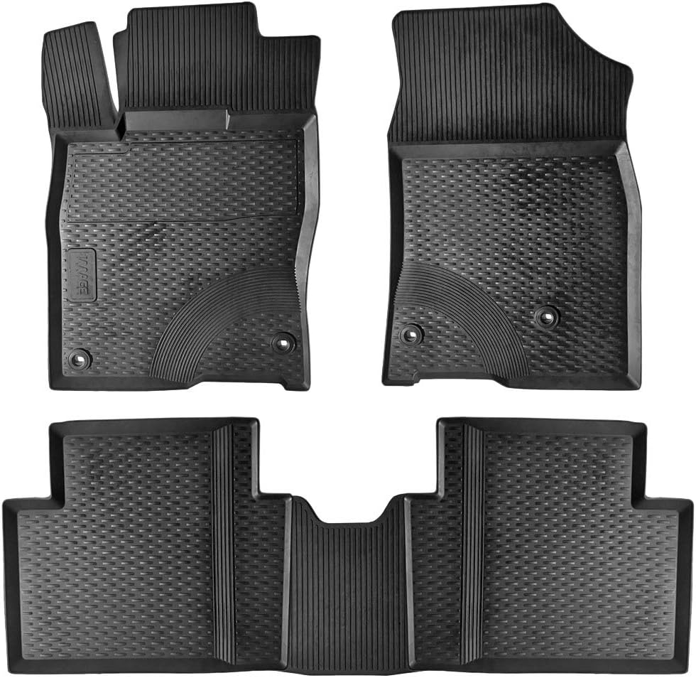OTOLIMAN Custom Fit Car%100 Rubber Front Rear Floor Mats for 2016-2019 Honda Civic Sedan/Civic Hatchback/Civic Type R