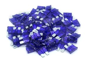 FUSELECHADA (80Pcs) 3 Amp Standard Fuse, 3A Car Blade Fuses for Car/RV/Truck/SUV/Motorcycle/Boat