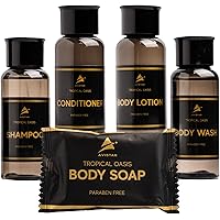 200 Piece Hotel Soap & Bulk Toiletries - Hotel Essentials for Guests - Hotel Shampoo & Conditioner Supplies for Guests, Hotel