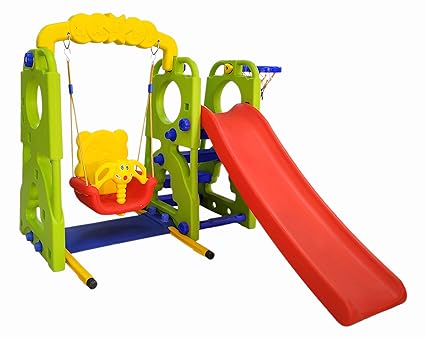 kids slide and swing