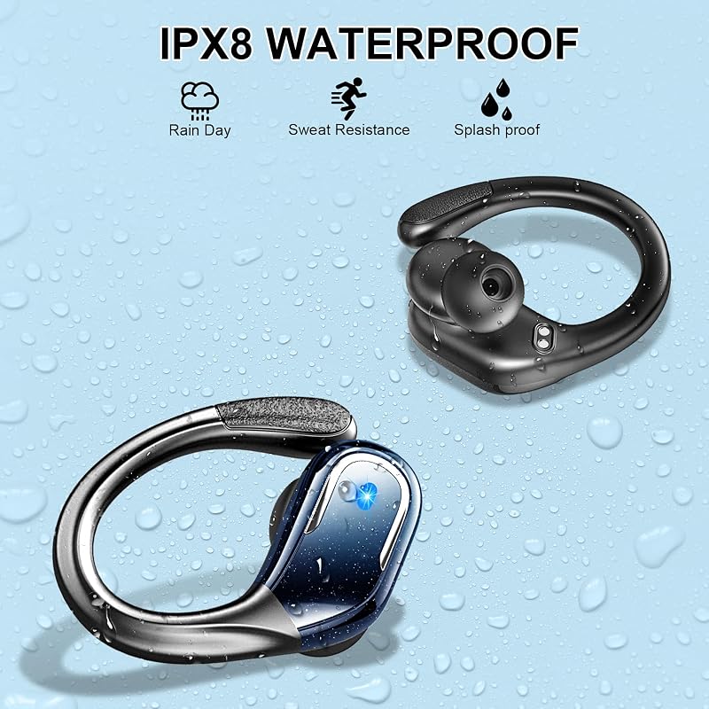 Cuffie Bluetooth 5.4 Sport, Auricolari Bluetooth 75 Ore HiFi Stereo — foto 6 di 7