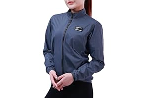 INBIKE Cycling Jacket for Men Women, Windproof Lightweight Running Windbreaker, Breathable Quick Dry Reflective Biking Coat