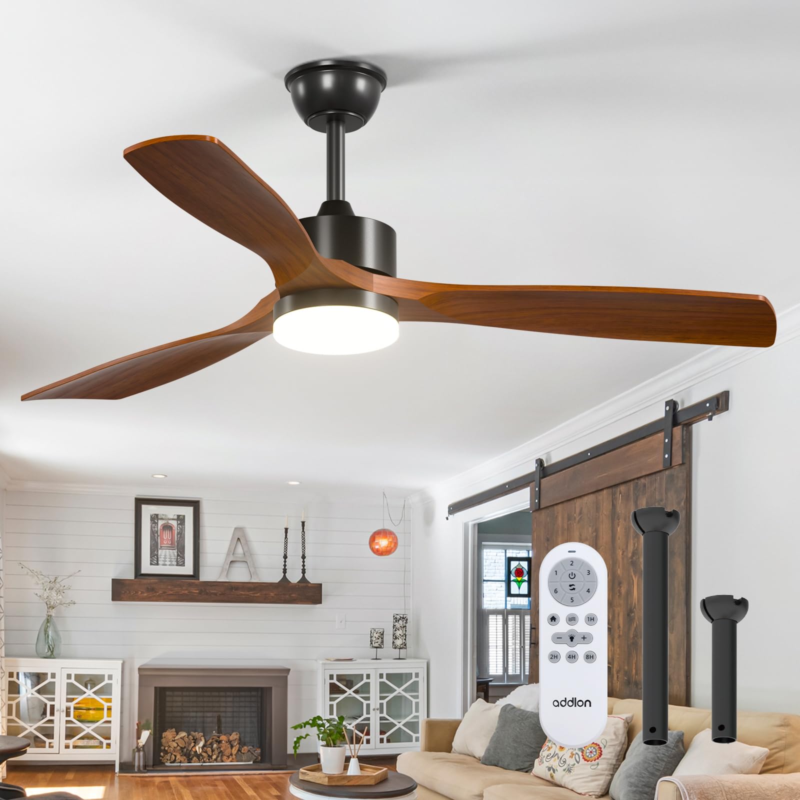 addlon 52 inch Ceiling Fans with Lights and Remote