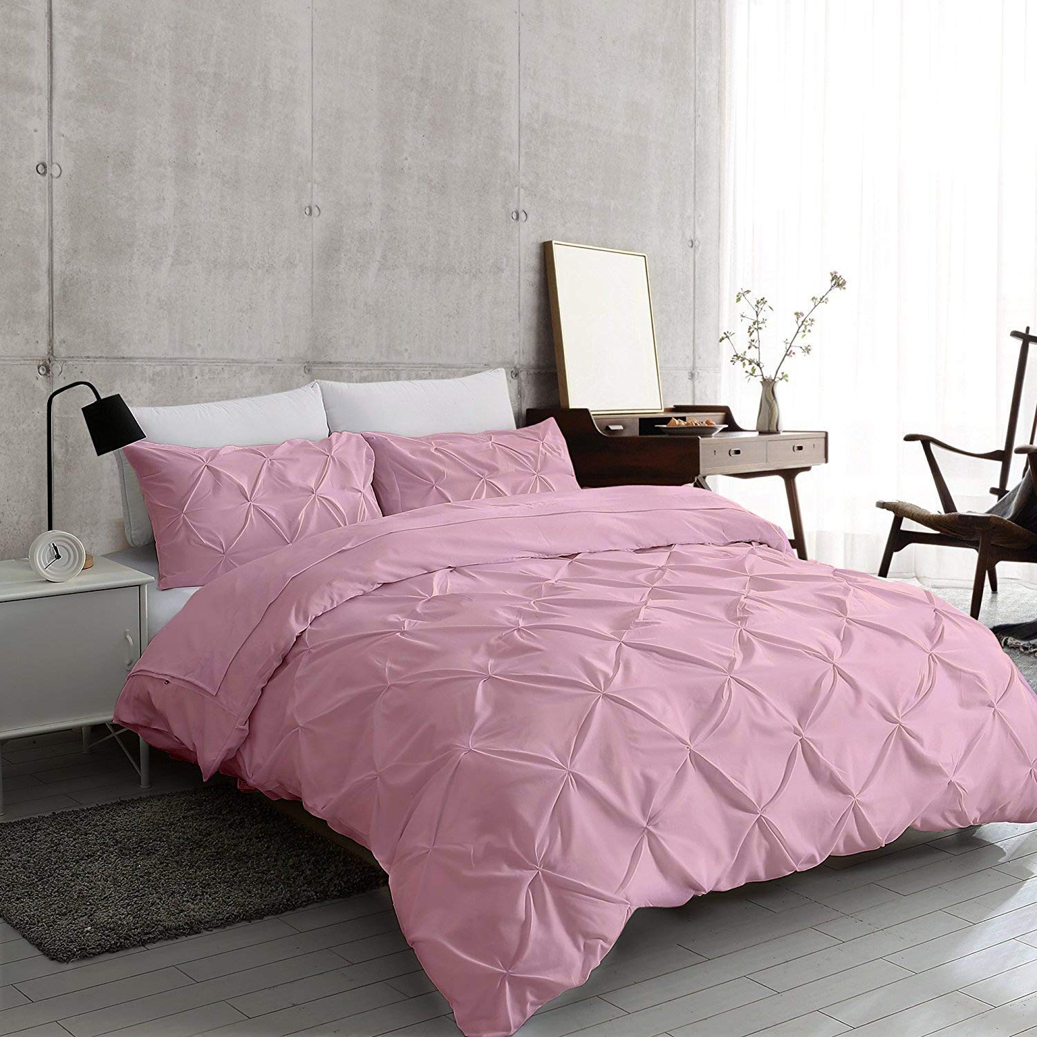 Pinch Pleated 1-Piece Duvet Cover Egyptian