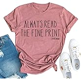 Always Read The Fine Print I'm Pregnancy T-Shirt Women Funny Maternity Shirt Casual Letter Print Graphic Tee Tops