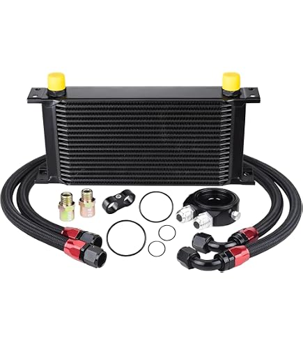 CVT Transmission Oil Cooler Kit For Nissan Rogue Altima Maxima Murano | Aluminum Silver Finish