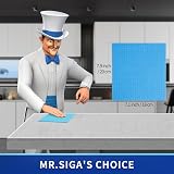 MR.SIGA Reusable Dish Cloths 10 Pack Cellulose Sponge Cloth Multicolor view 2