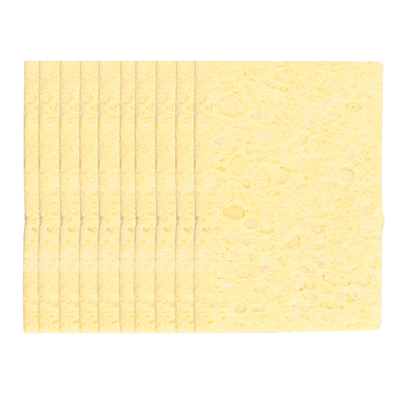 HALJIA 10 Pcs Replacement Soldering Iron Cleaning Sponge 50mm x 35mm x 1mm