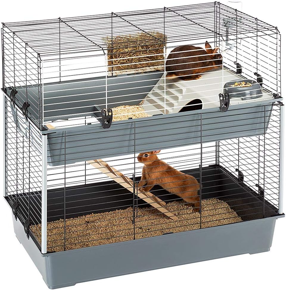 double bunny cage