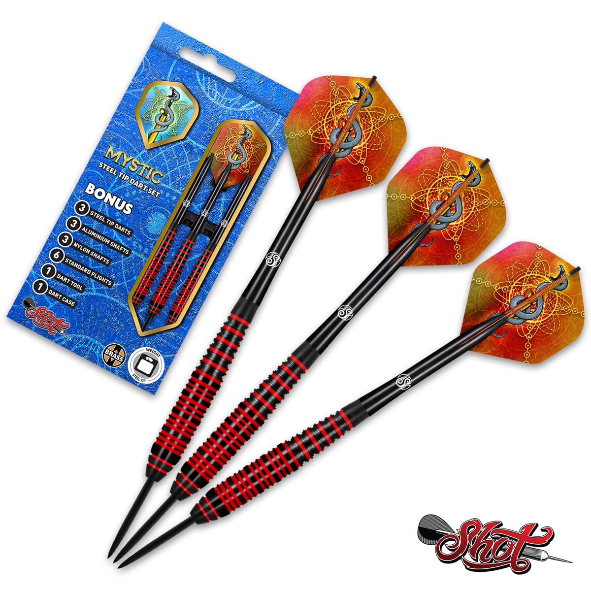 Shot! Darts Mystic Blue-Steel Tip Dart