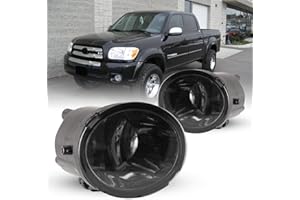 AUTOFREE Fog Lights for 2000-2006 Toyota Tundra (Not for Steel Front Bumper Models) 2001-2007 Sequoia with Bulbs 9006 12V 51W Driving Lamps Replacement Included Wiring Kit & Switch-1 Pair (Smoke Lens)