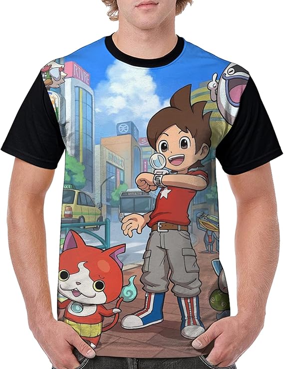 Amazon Co Jp 売れ行きがよい 新品 妖怪ウォッチ 2 潮流 創意デザイ Tシャツ 高級感 半袖tシャツ 丸襟tシャツ 涼しい ゆったり 青少年 夏服 服 ファッション小物