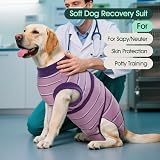 Kuoser Recovery Suit for Dogs Post-Operative Purple Breathable 6 Sizes view 6