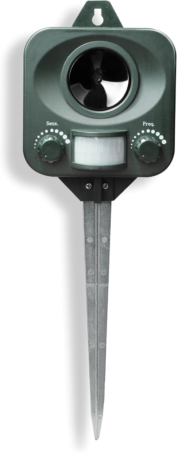 PestBye® Battery Operated Cat Repellent - Ultrasonic Cat Scarer - Set of 2 - BATTERIES INCLUDED, Green - Image 3