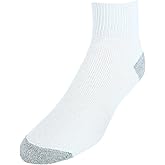 CTM Men's Cotton Blend Ankle Socks (4 Pair Pack)