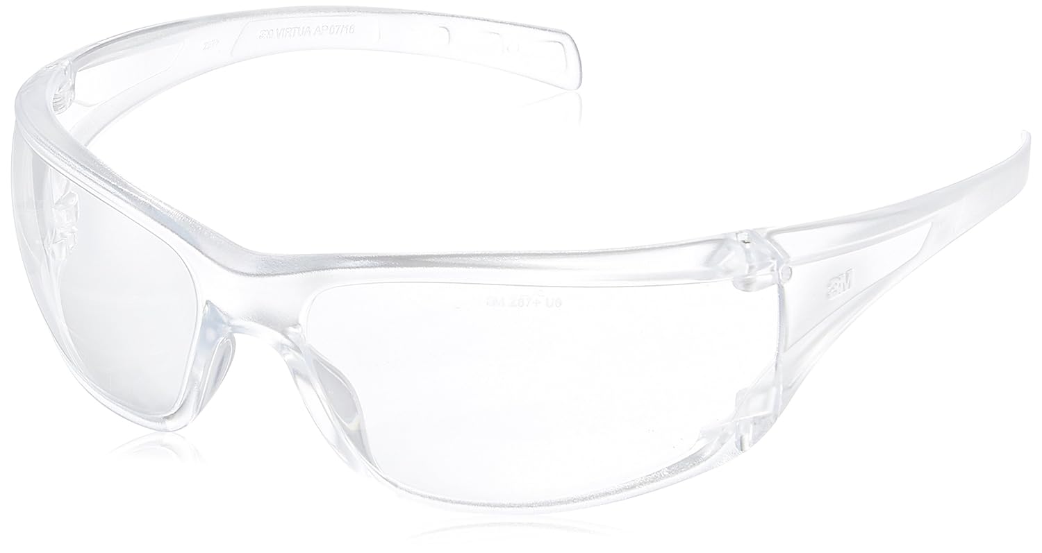 3M Virtua 11819 AP Protective Eyewear, Clear Hard Coat Lens, Pack of 1