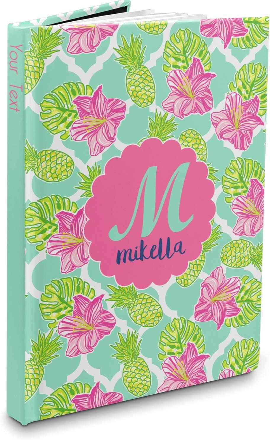 Preppy Hibiscus Hardbound Journal 5.75" x 8