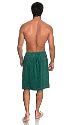 TowelSelections Mens Shower Wrap Adjustable Cotton