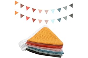 Oudain 15.5 ft Pennant Banner Flags, 2 Pcs Nursery Garland Triangle Bunting Flag Baby Banner for Nursery Decor Baby Birthday Boho Wedding Shower Party Event, Each 7.75 ft(Mixed Color)