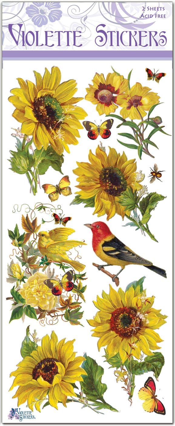 Sunfowers from Violette Stickers